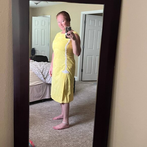 Vintage The Lilly Pulitzer Yellow Dress - Picture 5 of 13